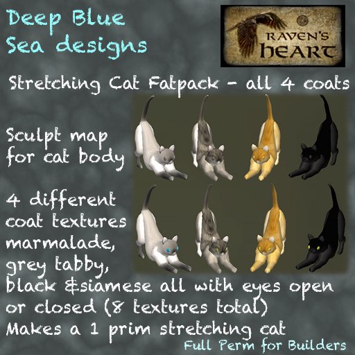 *RH* & DBS 1 Prim stretching cats fatpack - all 4 coats (crated) 