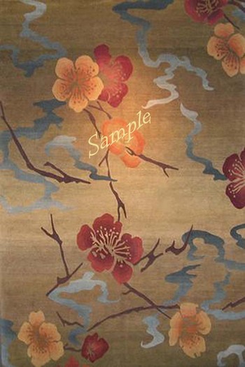 Tibetan Kimono Gold Area Rug (padded)