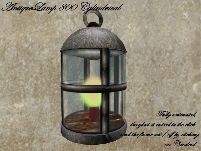 Antique Lamp 800 Cylindrical
