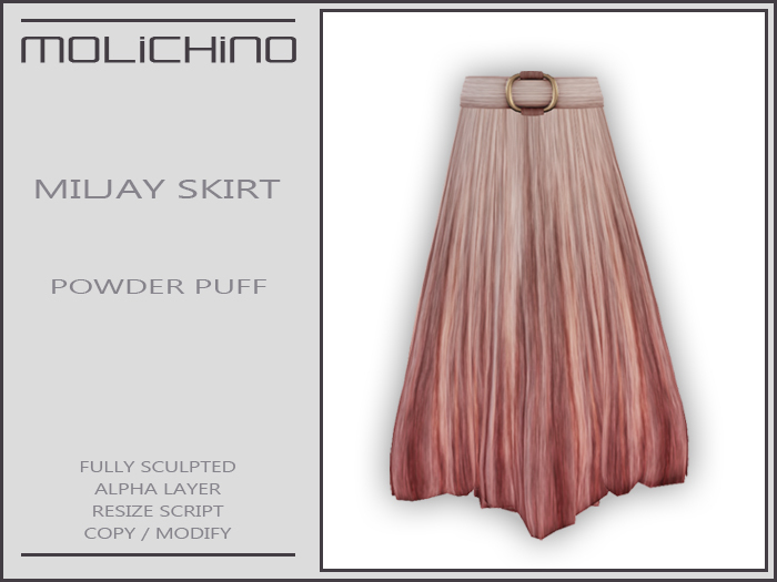 MOLiCHiNO Miljay Skirt - Powder Puff