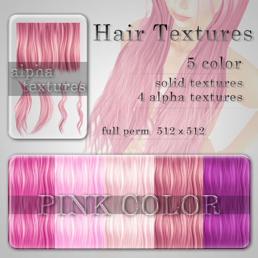 *-{-BraT-}-* Hair Textures [Pink]