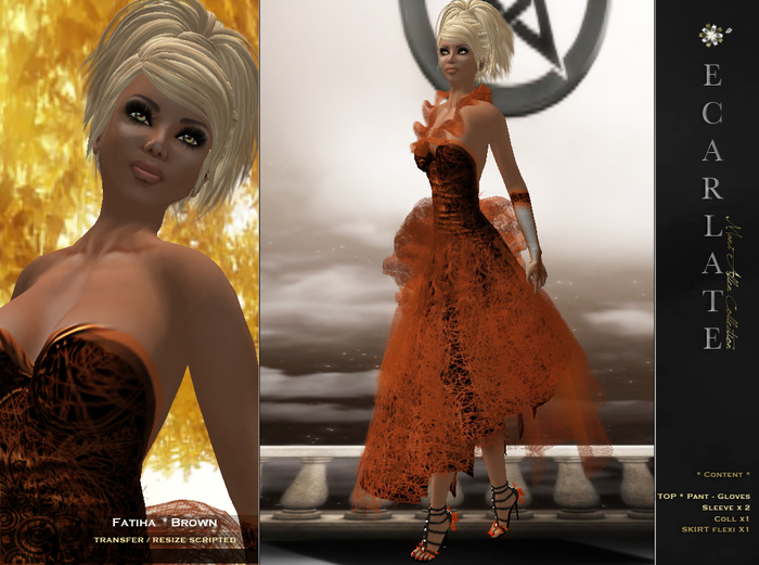 Fatiha - Brown -  Dress Gown Formal - Robe