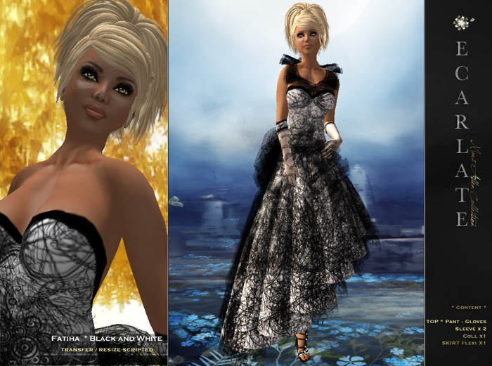 Fatiha - Black -  Dress Gown Formal - Robe