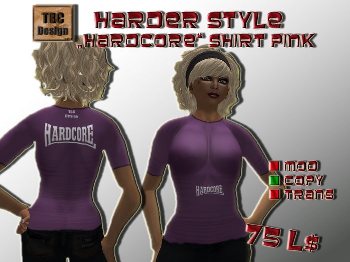 .:TBC Design:. Hardcore Shirt Pink (F)