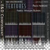 [FWB020] 6 Blended Wool Fabric Textures for Winter and Cool Weather Clothing and Accessories from E&D ENGINEERING