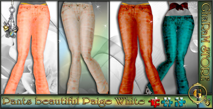 jeans white circle