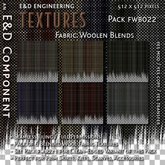 [FWB022] 6 Blended Wool Fabric Textures for Winter and Cool Weather Clothing and Accessories from E&D ENGINEERING