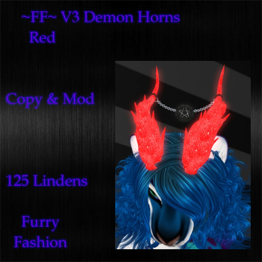 ~FF~ V3 Demon Horns Red