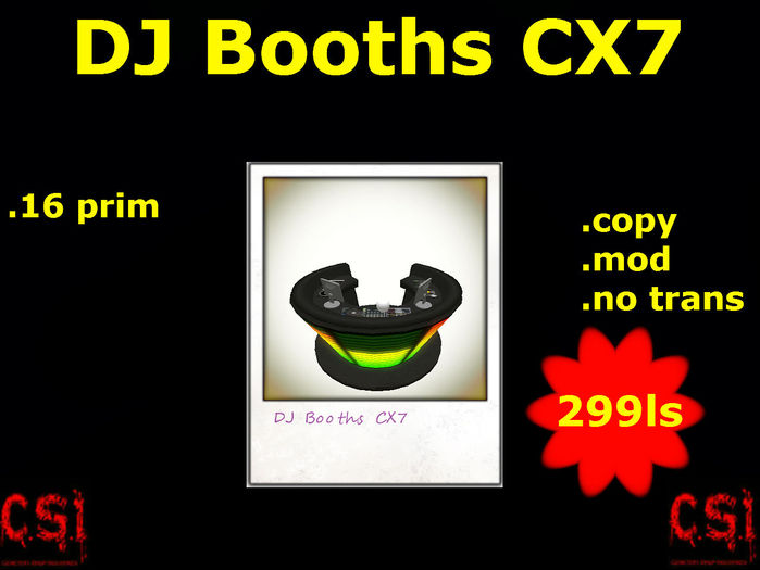 DJ Booths CX7 (box)
