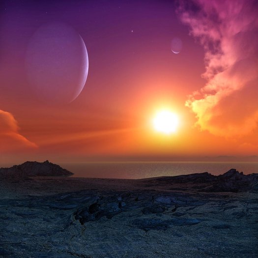 Pink seas background
