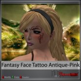 Upload[_]:: - Fantasy Face Tattoo Antique-Pink