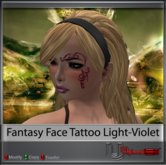 Upload[_]:: - Fantasy Face Tattoo Light-Violet