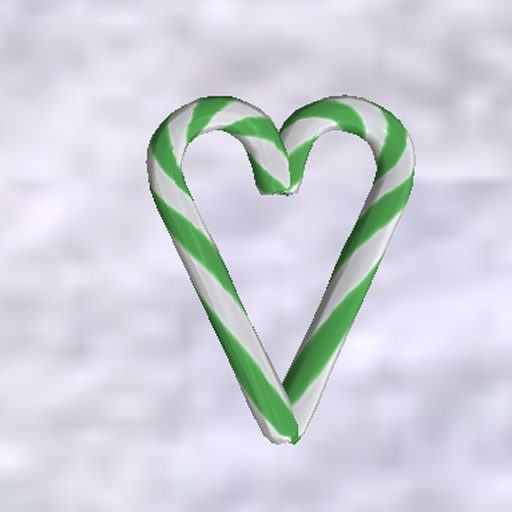 Candy Cane Heart (green)