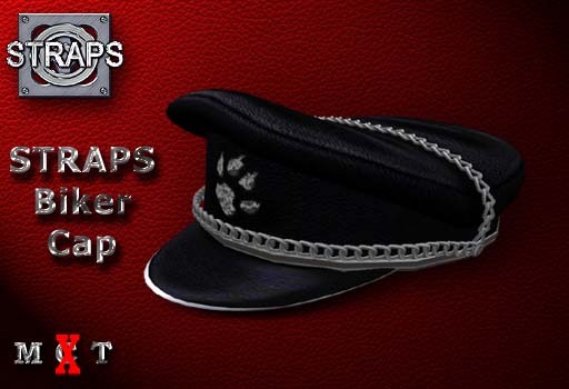 STRAPS - Biker Cap Double Chain (Bear)