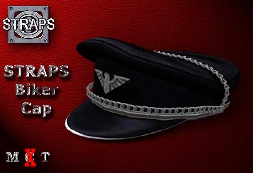 STRAPS - Biker Cap Double Chain (SL Eagle)