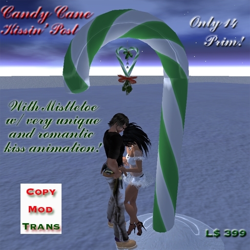 Candy Cane Kissin' Post! (Green)