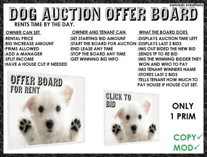 Dog Offer Board Boxed.
