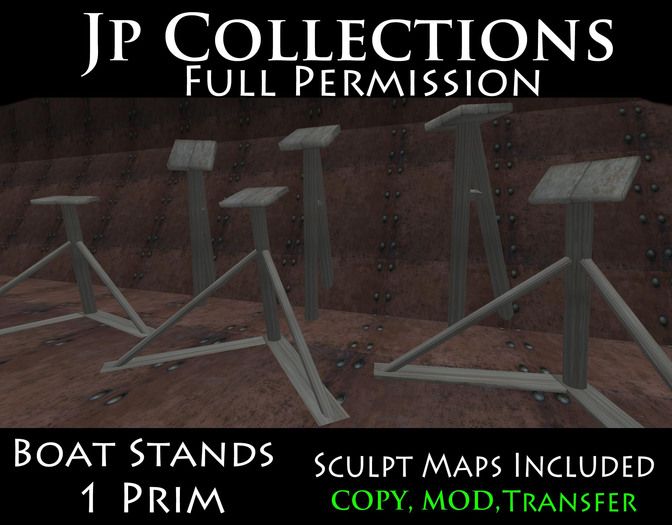 Boxed Jp Collections Full Perm  Boat Stand's And Sculpt Maps
