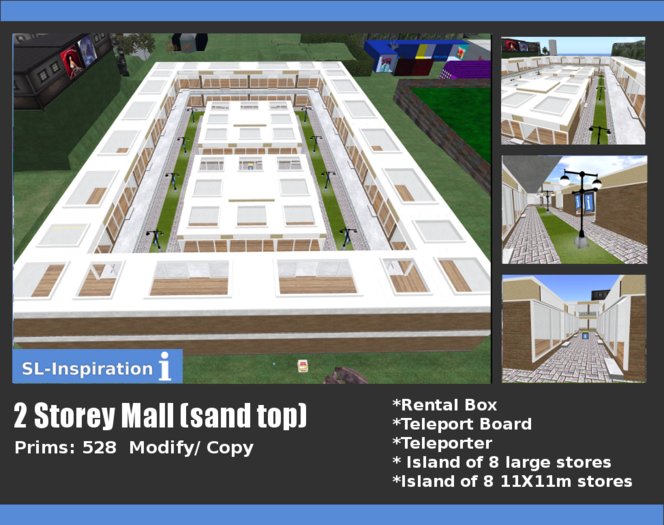 2 Storey Mall (with sand textured top)