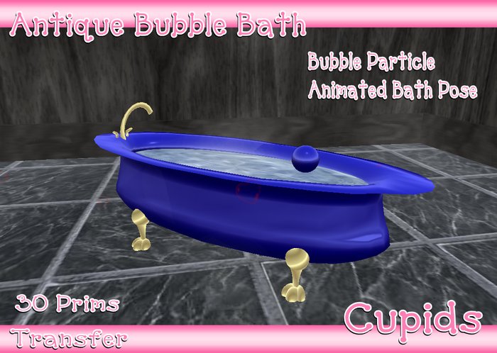 Antique Bubble Bath Blue