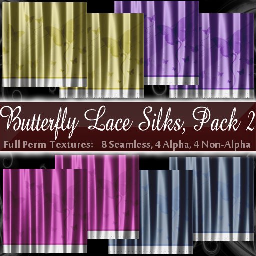 Butterfly Lace Silk Textures - Pack 2