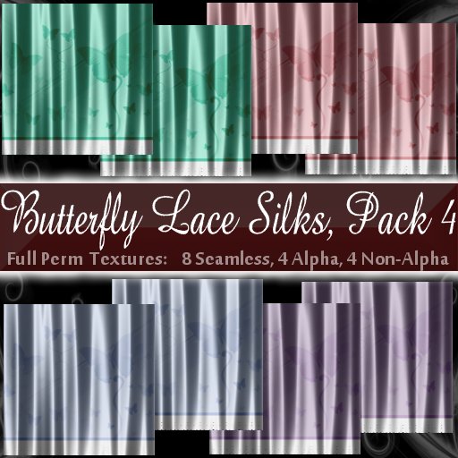 Butterfly Lace Silk Textures - Pack 4