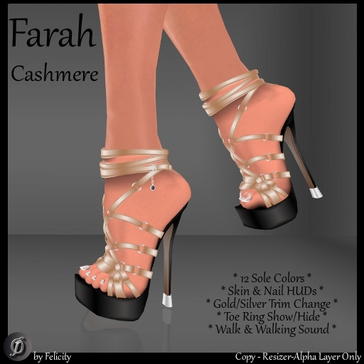 SALE! *Felicity* Farah Stilettos - Cashmere High Heels Platform Shoes with Color Change Sole (12 Texture Options)