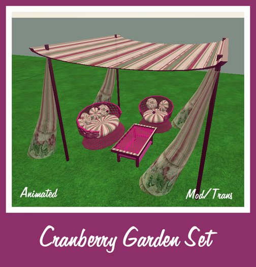 Cranberry Garden Set