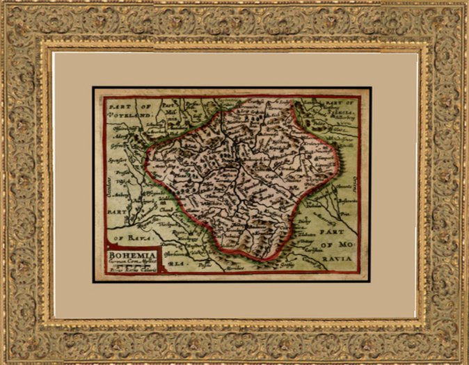 ANTIQUE MAP OF BOHEMIA