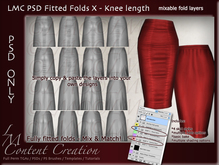 LMC PSD FILES - Fitted Folds X - System Skirt folds & Shading