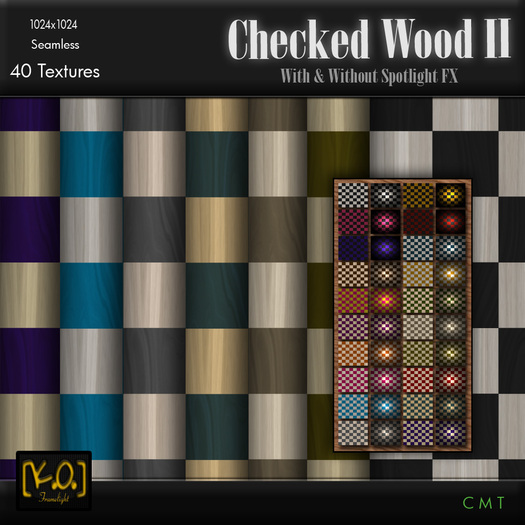 [K.O.] - Checked Wood II - 40 Textures