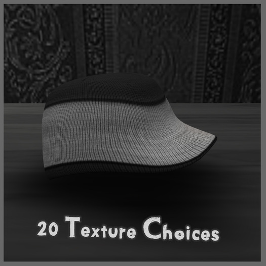 DERP. Wool Cap - Blacks *MESH*