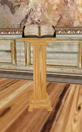 Podium with Open Book