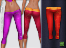 So What... [NightLover] - "Not Shy" glamour Capri Pants Red in two lenght and model