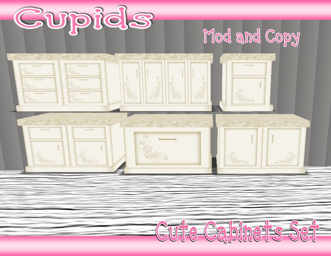 Cupids Cute Cabinets Set Beige [Boxed]