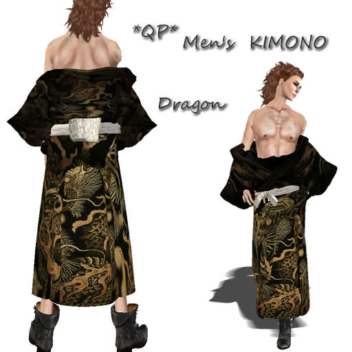 *QP* Men's KIMONO-Dragon 