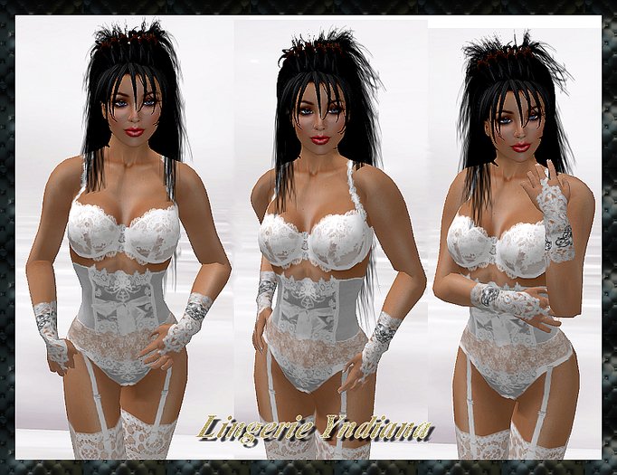 783.LINGERIE YNDIANA WHITE