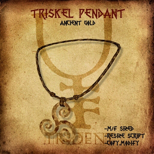 Triskel Pendant [Gold] 