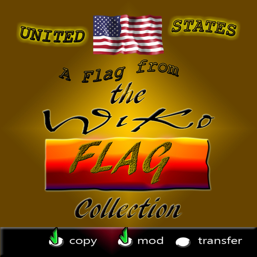 Wiko FLAG UNITED STATES- USA FLAG - Full ANIMATED