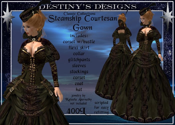 !~DD~! Steamship Courtesan Gown