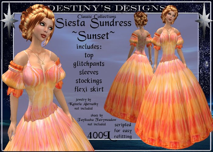 !~DD~! Siesta Sundress - Sunset