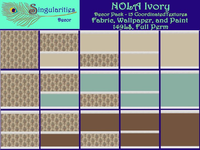NOLA Ivory - 15 Coordinated Textures