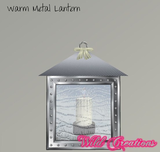 Metal Lantern - Warm