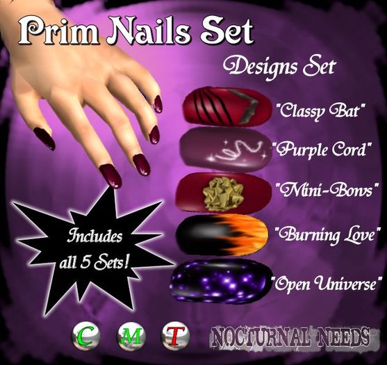 Prim Nails Unique Designs Set Manicure 