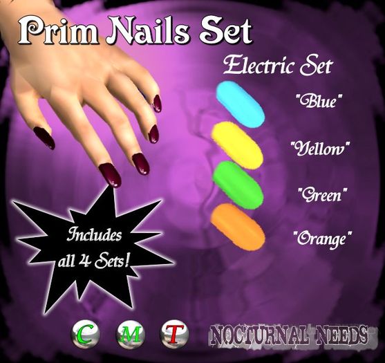 Prim Nails Wild Electric Neon Nails Set