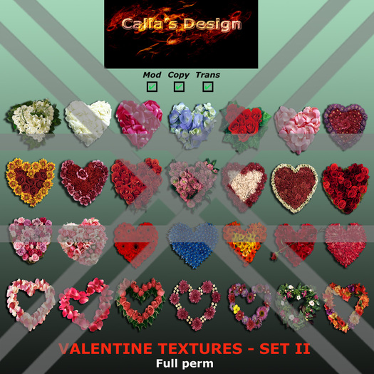 Valentine textures - Set II - Full perm