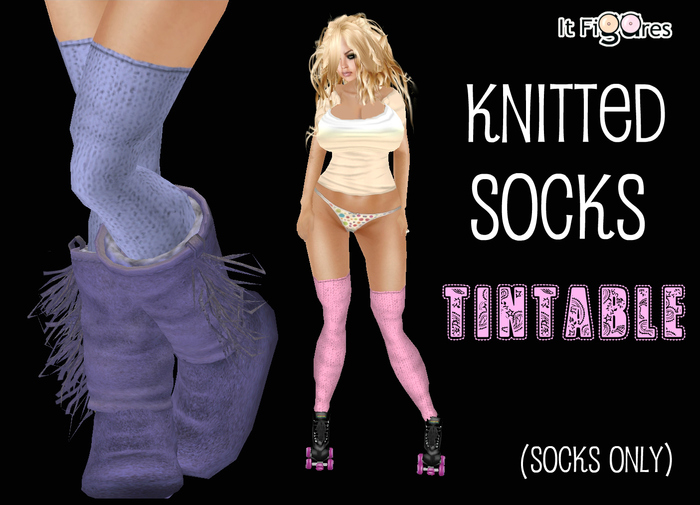 { I.F. } Knitted Socks ~ tintable