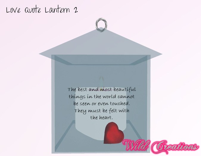 Love Quote Lantern 2