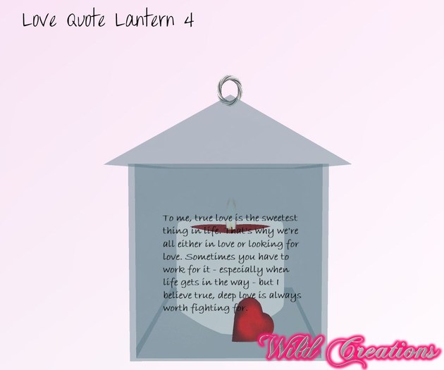 Love Quote Lantern 4