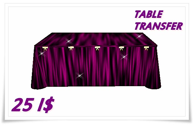 TABLE PURPLE / MESA ROXA